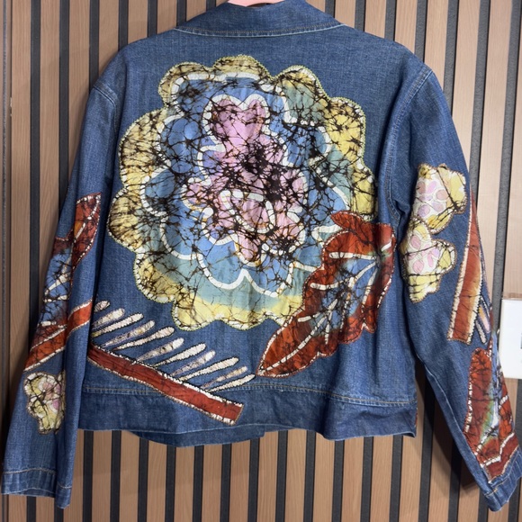 Chico's Multicolor Embroidered‎ Jean Jacket - Picture 5 of 5